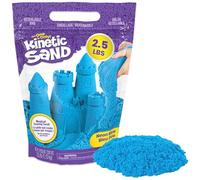 Kinetic Sand TONOMO Sandbox Set Kids Toy with 1lb All-Natural Blue and 3 Molds, Sensory Toys for Kids Ages 3 ZXCDF