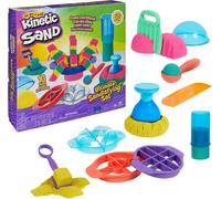 Kinetic Sand Ultimate Sandisfying Set, 2lb of Sand. Pink, Yellow and Teal, 10 M