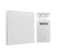 Kinetic Wireless Switch and Receiver | No Wiring or Batteries Needed Eco-Friendly Energy | IP65 Waterproof Remote Light Switch