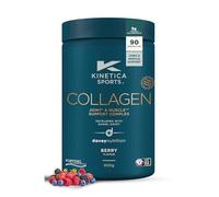 Kinetica Sports Collagen Powder - Berry Flavour | 900g | 5g FORTIGEL Bovine Collagen/Serve, 320mg Vitamin C, 5μg Vitamin D, 100mg Hyaluronic Acid & 500mg Glucosamine Sulphate | Joint & Muscle Support
