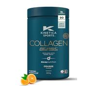 Kinetica Sports Collagen Powder - Orange Flavour | 900g | 5g FORTIGEL Bovine Collagen/Serve, 320mg Vitamin C, 5μg Vitamin D, 100mg Hyaluronic Acid & 500mg Glucosamine Sulphate | Joint & Muscle Support