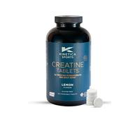 Kinetica Sports Creapure® 100% Creatine Monohydrate - Chewable Tablets | Lemon Flavour | 3g Creatine/Serve, 60 Servings/540g Pack | Vegan & Gluten Free | Convenient Format