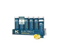 Kinetica Sports Electro-C Electrolyte Tablets - Lemon Fizz Flavour | 180 Tablet (12 Pack, 15 Tablets/Pack) | Effervescent Hydration Drink | Contains Vitamin C, Magnesium, Potassium & Calcium