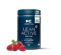 Kinetica Sports Lean Active Protein Powder - Wild Raspberry Flavour | 15.8g Protein/Serve, 36 Servings/900g Pack | High in Fibre & Protein with Green Tea Extract | Low in Fat & Sugar | Easy Mixability