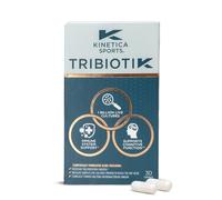 Kinetica Sports Tribiotik - 30 Capsules | 1 Billion Live Cultures/Capsule | Bacillus subtilis DE111® & Fibersol® | Vitamin B6 & Zinc | Overall Gut Support | Tested to WADA Standards