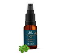 Kinetica Sports Vitamin D3 Oral Spray - Peppermint Flavour | 3000 IU/Spray, 120 Dose/Pack | Easily Absorbed & Provides Maximum Strength | Supports The Normal Function of Bone & Immune Health