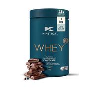 Kinetica Sports Whey Protein Powder - Chocolate Flavour | 22g Protein/Serve, 33 Servings/1Kg Pack | Gluten Free Supplement | Optimum for Muscle Growth & Recovery | Mixes Well with Water, Milk & Shakes