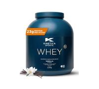 Kinetica Sports Whey Protein Powder - Vanilla, 2.27 Kg, 76 Servings | 23g Protein, 5.5g BCAA Amino Acid & 4.32g Glutamine | Recovery Shake for Optimum Nutrition | WADA & Informed Sport Approved