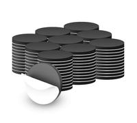 KineticKraft 100 Pieces Self Adhesive Magnets for Crafts, 20mm Round Magnets Stickers, Magnet for Crafts with Adhesive Backing, Magnetic Dots Circles, Strong Magnetic Dots for Fridges Whiteboards DIY