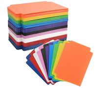 KineticKraft 100 Pieces Trading Card Dividers, 3.7x2.7inch Flex Card Dividers with Tabs, Reusable Card Sorting Divider, Plastic Divider Cards Separators for Sports Games Card Games Baseball Card