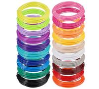 KineticKraft 20 Colours 3D Pen Filament PLA 1.75 mm, Each 10 m, Total 200 m, 3D Pen Accessories PLA, Luminous Filament for 3D Pens Suitable for 1.75 mm 3D Printing Pens, Biodegradable