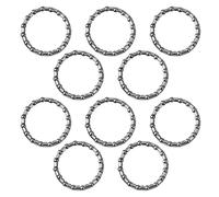KinetiCore 10 Pack 1-1/8 Inch Caged Headset Bearings, 37mm OD Bicycle Front Fork Ball Bearings with 16 x 4mm Steel Balls, Replacement Bike Headset Bearings for Mountain Road Commuter Bikes