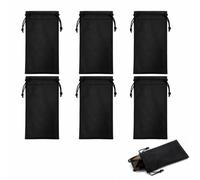 KinetiCore 12 Pack Soft Microfibre Drawstring Glasses Pouch - Anti-Scratch Sunglasses Storage Bag, Travel-Friendly Mobile Phone Pouch for Home, Office & On-the-Go Organisation