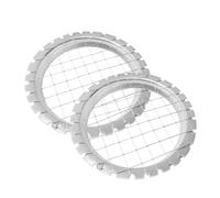 KinetiCore 2 Pack Egg Dicer & Hard Boiled Egg Slicer, Stainless Steel Multifunctional Food Cutter for Egg Salad, Ham, Mushroom, Strawberry, Fruit & Vegetable, Silver