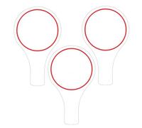 KinetiCore 3 Pack Handheld Dry Erase Score Paddles Single-Sided Erasable White Board Answer Paddles for Classroom Teaching Voting Auction Games Students Teachers Judges School Activities