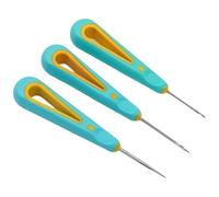 KinetiCore 3 Pcs Candle Wick Punch Tools, Green Cone Hand Drill Punch Needles, Mould-Friendly Hole Puncher for DIY Candle Making, Silicone Mould Crafting