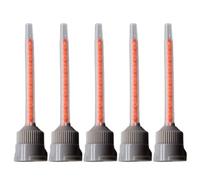 KinetiCore 5Pcs Epoxy Static Mixer Nozzles, 2.87inch Resin Mixing Tubes, 16-Section Spiral Nozzles for 50ml AB Glue Adhesive Gun Cartridges, 4:1 & 10:1 Mix Ratio