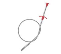 KinetiCore 60cm Flexible Pipe Dredging Tool, Stainless Steel Bendable Spring Drain Grabber with 4 Claw Grip, Sink Unblocker for Kitchen Bathroom Sink, Floor Drain & Pipe Blockages