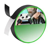 KinetiCore Rubber Grip Tape Non Slip - 2.5cm x 3m Anti Slip Rubber Tape, Strong Self-Adhesive, Textured Surface for Enhanced Friction, Comfort & Safety for Handles & Contact Surfaces, Waterproof, Blac
