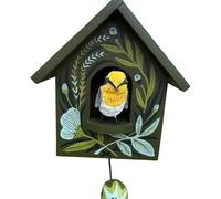 Kinetics Birdhouse Wall Art Decors with Rotating and Swaying Bird Creating Moving Shadows for Magically Room Ambiances Decors Wooden Birdhouse with Moving Bird Decors