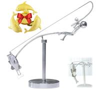 Kinetics The Fisherman, Kinetic Sculpture Fishing, The Fisherman Balancing Sculpture, Steel Fishing Kinetic Art Balance Figurine for Home Office Desktop Living Room Ornament(1Pc)