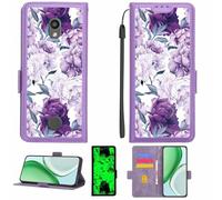 Kinetijy Case Compatible for Coolpad Legacy SR CP3648A Cp3648AT CP3320AS2 Phone Case Flip Cover [with Tempered Glass Screen Protector][RFID Blocking][Luminous Effect] LPT-ZSH