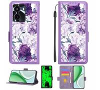 Kinetijy Case Compatible for Philips S6133S Phone Case Flip Cover [with Tempered Glass Screen Protector][RFID Blocking][Luminous Effect] LPT-ZSH