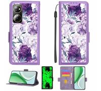 Kinetijy Case Compatible for Philips S6206 Phone Case Flip Cover [with Tempered Glass Screen Protector][RFID Blocking][Luminous Effect] LPT-ZSH