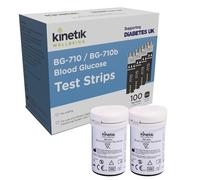 Kinetik Wellbeing Blood Glucose Test Strips for BG-710/BG-710b - Pack of 100