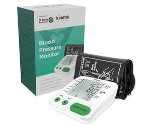 Kinetik Wellbeing Blood Pressure Monitors Large Cuff Universal (22-42cm) - Automatic Upper Arm Blood Pressure Machine - Home Use Bp Monitor with Irregular Heartbeat Detection