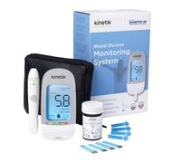 Kinetik Wellbeing Blood Sugar Monitor - Glucometer Kit for Diabetic Home Testing - Monitor Glucose with Precision - Suitable for Pregnancy - Supporting Diabetes UK