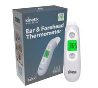 Kinetik Wellbeing Inner Ear & Forehead Thermometer, Age-Exact Fever Alert | Body Temperature for Adults, Kids & Baby, 3 Colour, 1 Second Read, Digital Medical Device