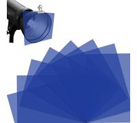 KINETIX 8 PCS of Colored Foil Dark blue Foils Suitable for Lamps 29.7x21 cm Colored Foil A4 Transparent Color Correction Filter Photography Studio Spotlight Strobe Light LED Stage Party DIY
