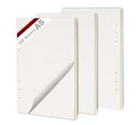 KINETOX 3 Pack A5 Blank Filler Paper 180 Sheets Blank Paper 6-Ring Binder Planner Insert Refill Pad A5 Replacement Papers for Organiser Planner Inserts Notebooks Diaries Sketchbooks Planners