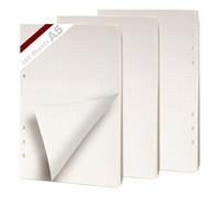 KINETOX 3 Pack A5 Dotted Filler Paper 180 Sheets Dotted Paper 6-Ring Binder Planner Insert Refill Pad A5 Replacement Papers for Organiser Planner Inserts Notebooks Diaries Sketchbooks Planners