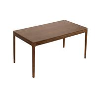 Kinfolk Mid-Century Modern Walnut Effect 4-6 Seater Rectangle Wooden Dining Table - 150Cm
