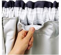 Kinfolk Textile Thermal Blackout Curtain Linings Pair 3 Pass Includes Curtain Hooks (66" x 72")