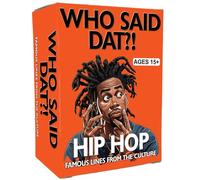 Kinfolk Who Said Dat Hip Hop Trivia 76 Rap Lyric Guessing Cards, Party Music Edition, Test Your Hip Hop IQ Urban Culture Card Game for Family and Friends, Squad Challenge