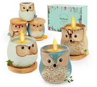 Kinforse Luxury Scented Candle Gift Set for Women - 6-Piece Whimsical Owl-Themed Birthday Gifts for Her, Enchanting Aromatherapy Presents for Women, Thoughtful Anniversary for Best Friend, Mom, Wife