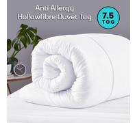 (King: 230 X 220 cm, 7.5 Tog) Anti Allergy Tog Duvet Single Double King Soft Warm Duvets & Quilts UK