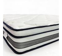 King 30cm Hybrid Mattress - Premium Memory Foam, Pressure Relief, Edge Support, BS 7177 Certified, Motion Isolation, 100-Night Sleep Trial, 150x200 cm for Ultimate Comfort