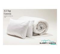 SleepyNights Unbeatable Value 4.5 Tog Duvet Quilt With 2 Pillows Non Allergenic Polypropylene Bundle - King