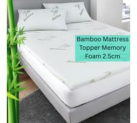 (King) 40D Bamboo Mattress Toppers Memory Foam