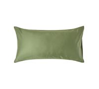 (King - 48 x 91 cm, Moss Green) Organic Cotton Pillowcase 400TC Equivalent 600 Thread Count