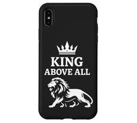 King Above All Crown Lion Biblical Faith God Design Case for iPhone XS Max