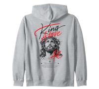 King Above All Jesus Christ Philippians 2:9-11 Bible Verse Zip Hoodie