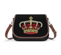 King And Crowned Leather Crossbody Bags for Women
