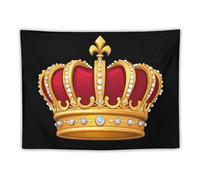 King And Crowned Vintage Aesthetic Tapestry Decorative Wall Hanging for Bedroom Living Room Party Decor
