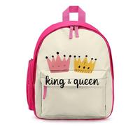 King And Queen Crowns Cute Mini Backpack for Women Men Lightweight Shopping Travel Daypack 12.6 In Small Bag