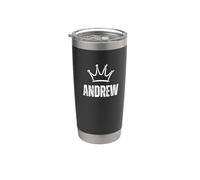 King Andrew Crown - Custom First Name Birthday #1 Winner Stainless Steel Insulated Tumbler